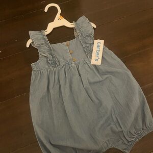 Carter's Blue Ruffle Dress